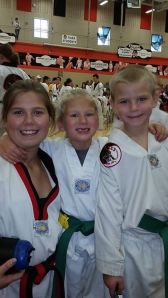 kids at tkd tournament